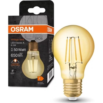 OSRAM LED крушка Ledvance Vintage 1906 LED, E27, 6.5W, 650lm, 2400K (AC32387,AC10499)