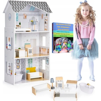 Eco Toys Domček pre bábiky s nábytkom Residence Grace