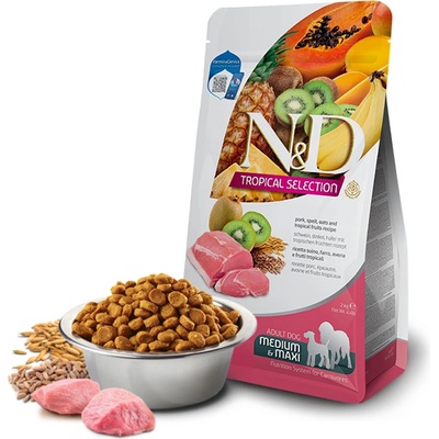 N&D dog Tropical Selection AG adult Medium&maxi pork 2 kg