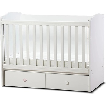 Дейзи Нова Бебешка кошара Тони 70/140 с подвижна решетка бяла