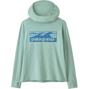 Patagonia Детски бански шорти от ликра Patagonia Kid's Cap SW Hoody Lycra - Boardshort Logo Tones: Thin Ice - размер XXL (750-2704-0116)