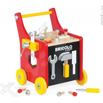 Janod dřevěný magnetický vozík Readmaster Bricolo