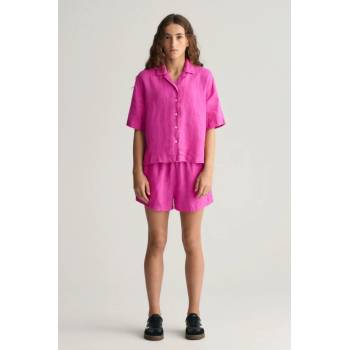 Gant relaxed linen shorts fialová