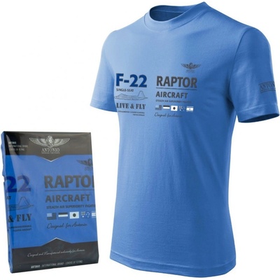 Triko F-22 RAPTOR modré