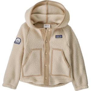 Patagonia Детско поларено яке Patagonia Kid's Baby Retro Pile Jacket Fleece jacket - Live Simply Whale Patch: Dark Natural - размер 6-12 Months (703-6200-0412)