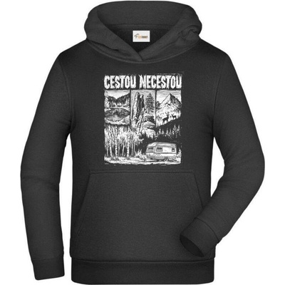 Dětská mikina Cestou necestou V1, bílý tisk, dárek – Hledejceny.cz
