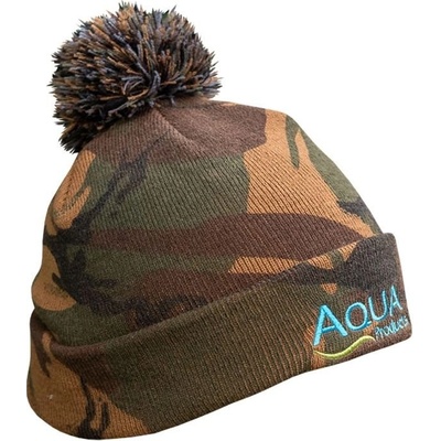Aqua Kulich Camo Bobble Hat