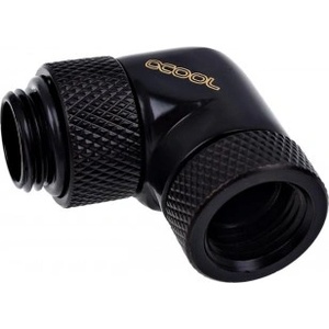 Alphacool Ъглов адаптер Alphacool Eiszapfen, 90°, G1/4 външна към G1/4 вътрешна резба, Черен мат (1011189) - mypc
