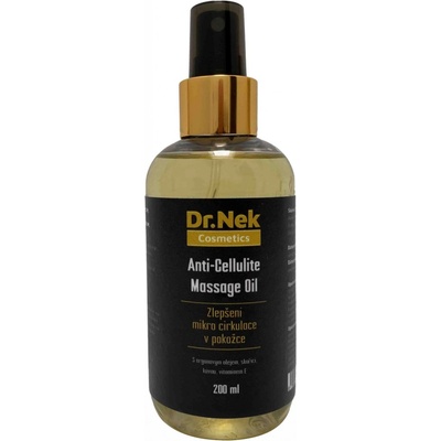Dr. Nek Anti-Cellulite masážní olej s arganovým olejem, skořicí, kávou a vitamínem E 200 ml