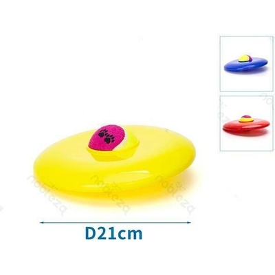 Nobleza frisbee létající talíř s tenisovým míčkem 21 cm červená