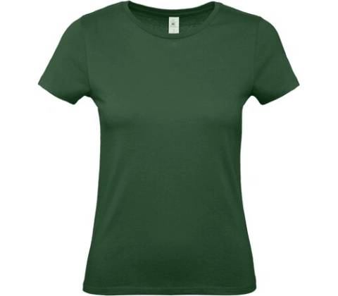 Dámske tričko B&C Basic zelená