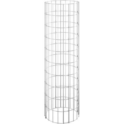 Nabytek XL Kruhový gabionový sloupek pozinkovaná ocel Ø 30 x 100 cm