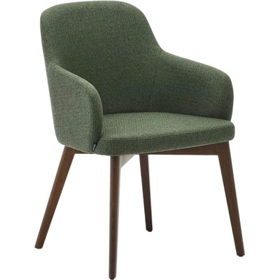 Kave Home Nelida zelená s tmavou podnoží