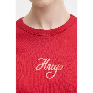 HUGO Памучна тениска Destrel_3 (50550117)
