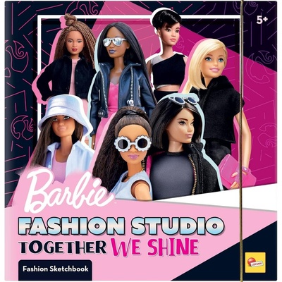 Lisciani Творчески комплект, Lisciani, Barbie, Папка модно студио, Заедно блестим