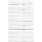 vidaXL Премиум кърпи за сауна SOLUND 10 бр бели 80x200 см 600 gsm (137138)