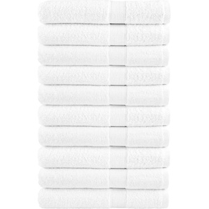 vidaXL Премиум кърпи за сауна SOLUND 10 бр бели 80x200 см 600 gsm (137138)