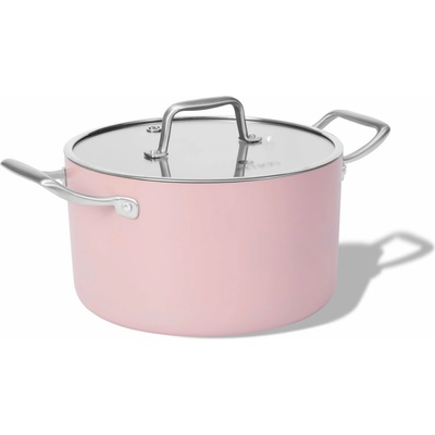 Elmich Nepriľnavý keramický hrniec Vital 24 cm 6,3 l ružová