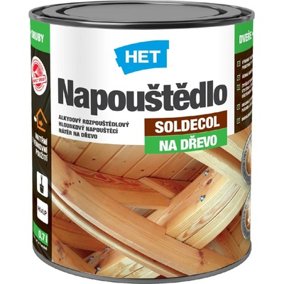 HET SOLDECOL Napouštědlo na dřevo 0.7 l