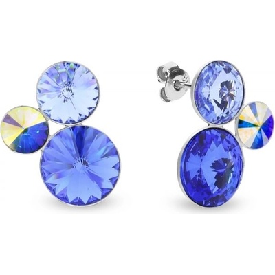 Spark stříbrné modré se Swarovski Elements Sweetie K11223SAAB