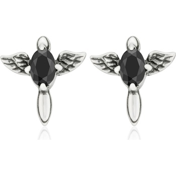Sam's Artisans náušnice Cherub Wings chirurgická ocel INM034