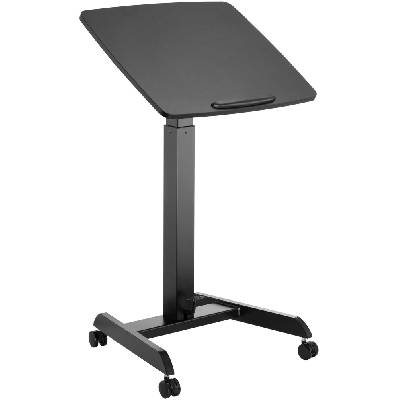 Маса RFG Active, с регулируема височина, 600 х 520 х 758-1128 mm, правоъгълен плот, черна