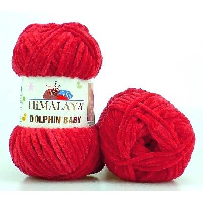 Himalaya příze Dolphin Baby 80352 tmavě červená