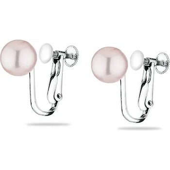 Image 1 of Swan Сребърни обици с естествена перла GA7075 Swan