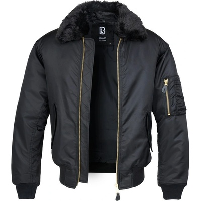 Brandit bunda MA2 Jacket Fur Collar černá