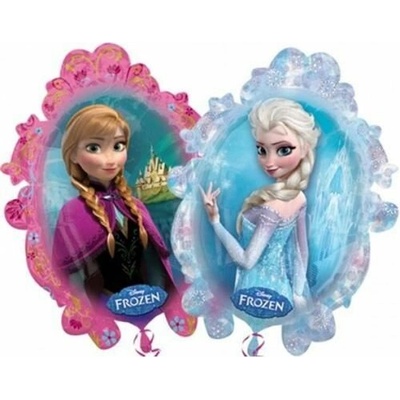 Fóliový balónik ovál Frozen Anna a Elsa 63 x 78 cm