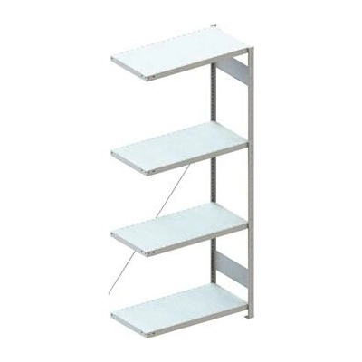 META zásuvný přídavný regál 2000 x 750 x 500 mm 4 police 100 kg