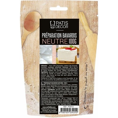 Patisdécor Bavarois krémový gel neutrální pěna do dortů 100 g
