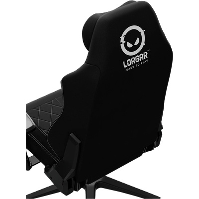 LORGAR CHA41, Ergonomic Gaming Chair Advanced, premium anti-stain fabric, Black/white (LRG-CHA41-BK-WH)