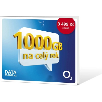 O2 Roční datové připojení 1TB