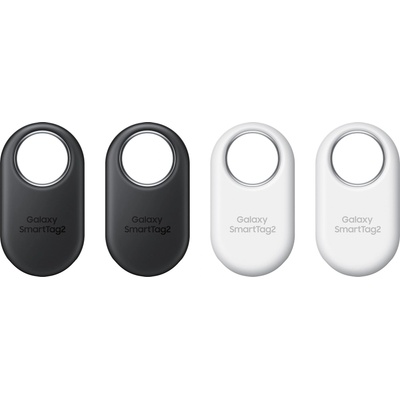Samsung Galaxy SmartTag2 Bluetooth Tracker, Compass View, Nearby Search, Up to 500 Days Lifetime, Waterproof, Black/White (Pack of 4) - EI-T5600KWEGEU (B0CG77NW4M)