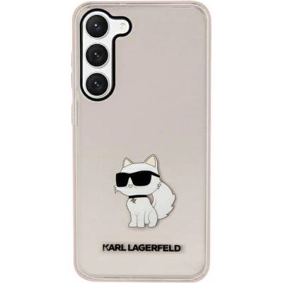 KARL LAGERFELD Karl Lagerfeld KLHCS23MHNCHTCP Ikonik Choupette калъф за Samsung Galaxy S23+ Plus, розов (KLD1487)
