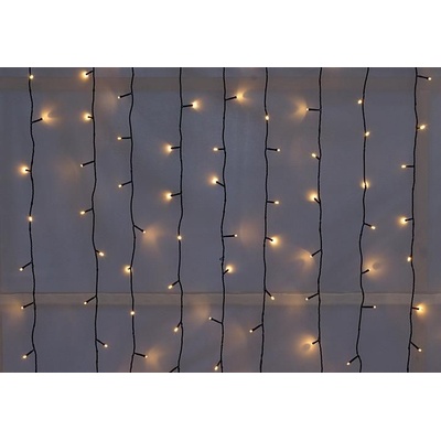 diLED svetelný záves 200 LED teplá biela