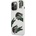 Lacoste Liquid Silicone Glossy Allover Pattern Case - дизайнерски силиконов калъф за iPhone 13 Pro (бял)