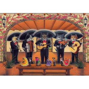 Art Puzzle - Puzzle Flamenco Meow Team - 500 piese