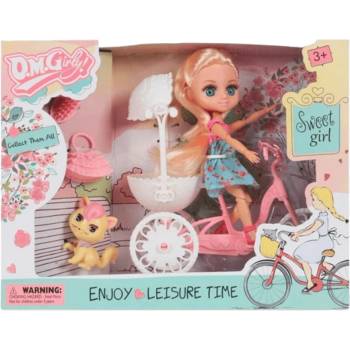 Image 1 of Кукла с колело и кученце 58001