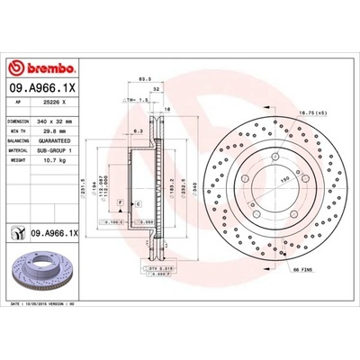 BREMBO 09.A966.1X