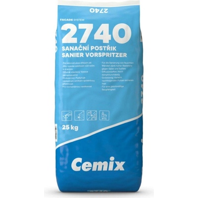 Postřik sanační Cemix 2740 – 25 kg