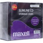 Maxell Кутийки за CD/DVD MAXELL Slim Black 10pk /цена за 10 бр. / (ML-DC-CDBOX-SLIMCASE-10PK) - privantex