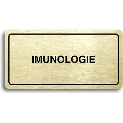 ACCEPT Piktogram IMUNOLOGIE - zlatá tabulka - černý tisk