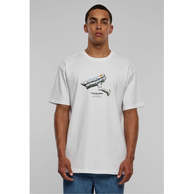 Mister Tee Тениска CCTV Oversize Tee white XXLUB-MT2537-00220 - Тъмносив, размер 5XL