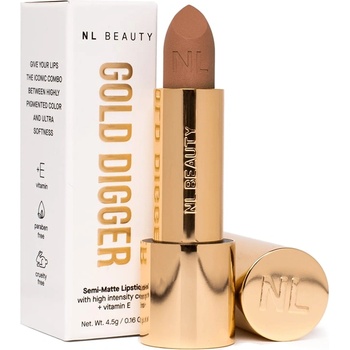 NL Beauty 01- 24K, Semi Matte Velvet, Gold Digger Червило стик 3, 5gr