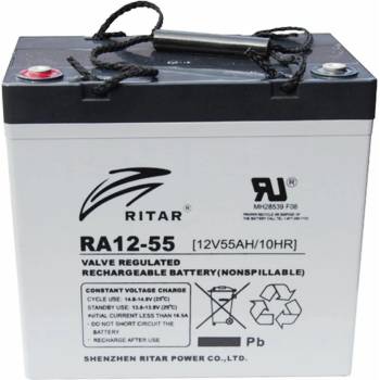 Ritar power Оловна батерия RITAR (EV12-55), AGM, 12V, 55Ah, За електрически колички (RITAR-EV12-55)