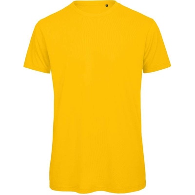 B&C Inspire T men Medium Fit z bio bavlny gold žlutá