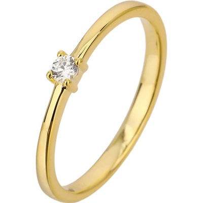 Bealio stříbrný prsten SOLITÉR yellow 03 13236 2775