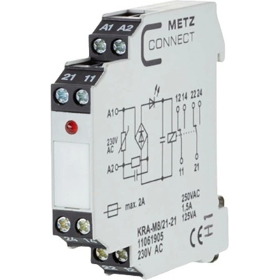 Spojovací modul 230 V/AC (max) 2 přepínací kontakty Metz Connect 11061905 1 ks